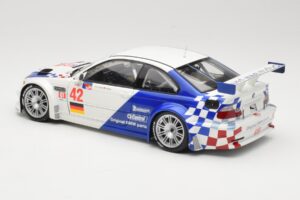 BMW M3 E46 GTR #42 J. Muller / J.J. Lehto ALMS 2001 Minichamps 1:18 80430139183 Metalas - nuotrauka 7 iš 8