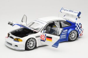 BMW M3 E46 GTR #42 J. Lehto / J. Muller ELMS 2001 Minichamps 1:18 100012192 Metalas - nuotrauka 2 iš 8