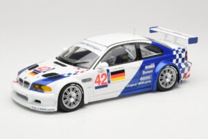 BMW M3 E46 GTR #42 J. Lehto / J. Muller ELMS 2001 Minichamps 1:18 100012192 Metalas