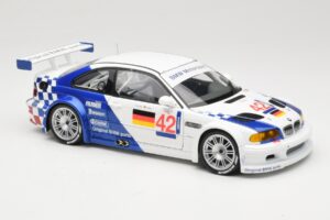 BMW M3 E46 GTR #42 J. Lehto / J. Muller ELMS 2001 Minichamps 1:18 100012192 Metalas - nuotrauka 6 iš 8