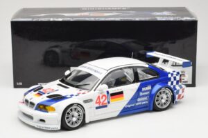 BMW M3 E46 GTR #42 J. Lehto / J. Muller ELMS 2001 Minichamps 1:18 100012192 Metalas - nuotrauka 8 iš 8