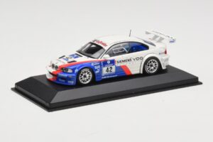 BMW M3 E46 GTR #42 P. Muller / J. Muller / H-J. Stuck / P. Lamy ADAC 24h Nurburgring 2004 Minichamps 1:43 BMW001 Metalas - nuotrauka 2 iš 4