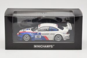 BMW M3 E46 GTR #42 P. Muller / J. Muller / H-J. Stuck / P. Lamy ADAC 24h Nurburgring 2004 Minichamps 1:43 BMW001 Metalas - nuotrauka 4 iš 4