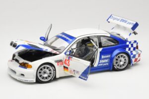 BMW M3 E46 GTR #43 D. Muller ALMS 2001 Minichamps 1:18 100012143 Metalas - nuotrauka 2 iš 8