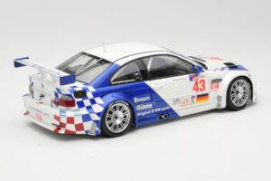BMW M3 E46 GTR #43 D. Muller ALMS 2001 Minichamps 1:18 100012143 Metalas - nuotrauka 3 iš 8