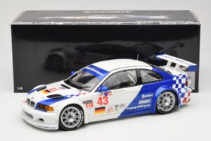 BMW M3 E46 GTR #43 D. Muller ALMS 2001 Minichamps 1:18 100012143 Metalas - nuotrauka 8 iš 8