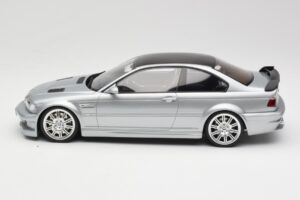 BMW M3 E46 GTR Sidabrinis Otto 1:18 OT1128 Derva - nuotrauka 3 iš 6