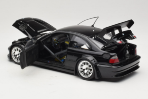 BMW M3 E46 GTR Street Juodas Minichamps 1:18 100012105 Metalas - nuotrauka 5 iš 8