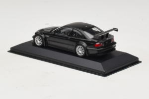 BMW M3 E46 GTR Street Juodas Minichamps 1:43 BMW020 Metalas - nuotrauka 3 iš 5