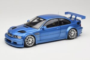 BMW M3 E46 GTR Street Mėlynas Minichamps 1:18 80430302540 Metalas