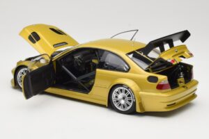 BMW M3 E46 GTR Street Phoenix Yellow Minichamps 1:18 80430309444 Metalas - nuotrauka 5 iš 8