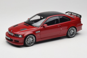 BMW M3 E46 GTR Street Raudonas Kyosho 1:18 08507R Metalas