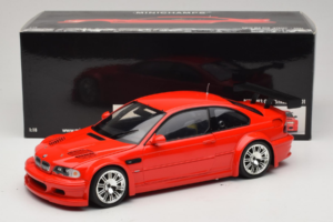 BMW M3 E46 GTR Street Raudonas Minichamps 1:18 100012101 Metalas - nuotrauka 8 iš 8