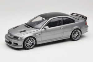 BMW M3 E46 GTR Street Sidabras Pilkas Kyosho 1:18 08507S Metalas
