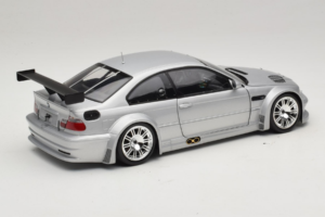 BMW M3 E46 GTR Street Sidabrinis Minichamps 1:18 100012100 Metalas - nuotrauka 3 iš 8