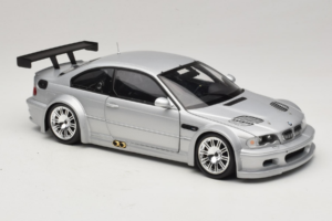 BMW M3 E46 GTR Street Sidabrinis Minichamps 1:18 100012100 Metalas - nuotrauka 6 iš 8