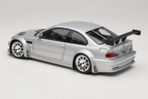 BMW M3 E46 GTR Street Sidabrinis Minichamps 1:18 100012100 Metalas - nuotrauka 7 iš 8