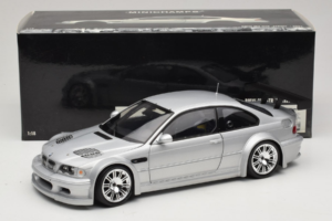 BMW M3 E46 GTR Street Sidabrinis Minichamps 1:18 100012100 Metalas - nuotrauka 8 iš 8