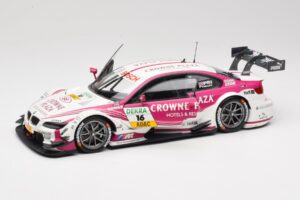 BMW M3 E92 DTM #16 BMW Team RMG A. Priaulx 2013 Minichamps 1:18 100132216 Metalas - nuotrauka 2 iš 8