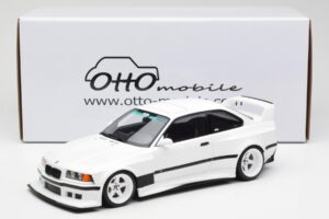 BMW M3 GTR E36 Khyzyl Saleem Alpine Baltas Otto 1:18 OT1051 Derva - nuotrauka 6 iš 6