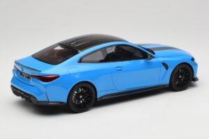 BMW M4 CS G82 Riviera Blue GT Spirit 1:18 GT511 Derva - nuotrauka 2 iš 6