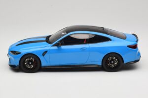 BMW M4 CS G82 Riviera Blue GT Spirit 1:18 GT511 Derva - nuotrauka 3 iš 6
