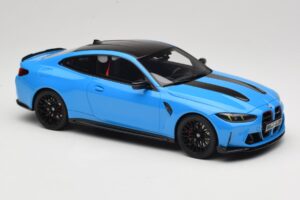 BMW M4 CS G82 Riviera Blue GT Spirit 1:18 GT511 Derva - nuotrauka 4 iš 6