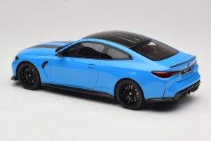 BMW M4 CS G82 Riviera Blue GT Spirit 1:18 GT511 Derva - nuotrauka 5 iš 6