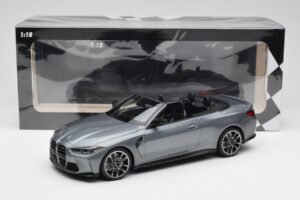 BMW M4 G82 Kabrioletas Grey Metallic Minichamps 1:18 155021034 Metalas - nuotrauka 6 iš 6
