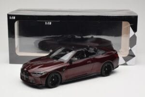 BMW M4 G83 Kabrioletas Raudonas Metalinis Minichamps 1:18 155021032 Metalas - nuotrauka 6 iš 6
