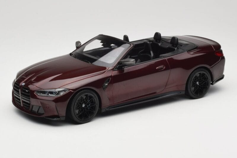 BMW M4 G83 Kabrioletas Raudonas Metalinis Minichamps 1:18 155021032 Metalas