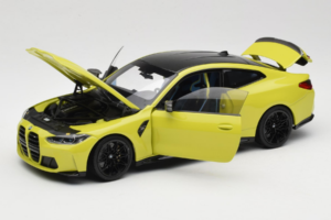 BMW M4 G82 Geltonas Prekybos Atstovų Leidimas Minichamps 1:18 80435A51949-R1 Metalas - nuotrauka 2 iš 10