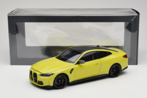 BMW M4 G82 Geltonas Prekybos Atstovų Leidimas Minichamps 1:18 80435A51949-R1 Metalas - nuotrauka 10 iš 10