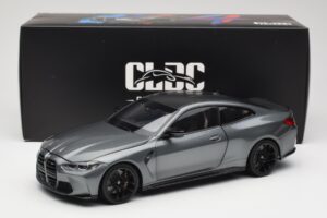 BMW M4 G82 Pilkas Metallic Minichamps 1:18 113020124 Metalas - nuotrauka 8 iš 8
