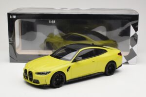 BMW M4 G82 Geltonas Minichamps 1:18 155020120 Metalas - nuotrauka 6 iš 6