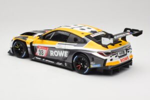 BMW M4 GT3 #98 M. Wittmann / S. van der Linde Rowe Racing ADAC 24h Nurburgring 2023 Minichamps 1:18 113232098 Metalas - nuotrauka 7 iš 8