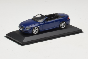 BMW M6 E64 Kabrioletas Blue Metallic Minichamps 1:43 BMW017 Metalas - nuotrauka 2 iš 4