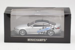 BMW M6 E63 IAA Frankfurt Sidabras Minichamps 1:43 M6001 Metalas - nuotrauka 4 iš 4