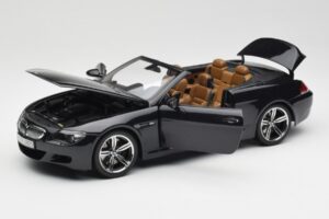 BMW M6 E64 Kabrioletas Sapphire Black Kyosho 1:18 80430417424 Metalas - nuotrauka 2 iš 9