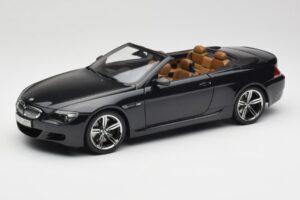 BMW M6 E64 Kabrioletas Sapphire Black Kyosho 1:18 80430417424 Metalas