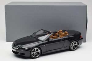 BMW M6 E64 Kabrioletas Sapphire Black Kyosho 1:18 80430417424 Metalas - nuotrauka 9 iš 9