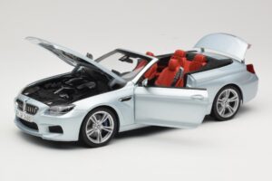 BMW M6 F12 Kabrioletas Silverstone Silver Paragon 1:18 8043225656 Metalas - nuotrauka 2 iš 8