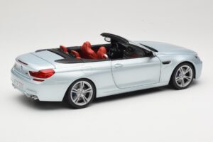 BMW M6 F12 Kabrioletas Silverstone Silver Paragon 1:18 8043225656 Metalas - nuotrauka 3 iš 8