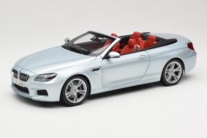 BMW M6 F12 Kabrioletas Silverstone Silver Paragon 1:18 8043225656 Metalas