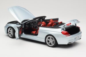 BMW M6 F12 Kabrioletas Silverstone Silver Paragon 1:18 8043225656 Metalas - nuotrauka 5 iš 8