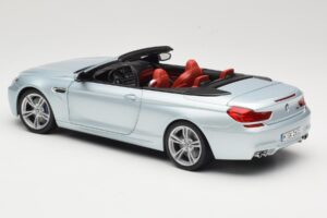 BMW M6 F12 Kabrioletas Silverstone Silver Paragon 1:18 8043225656 Metalas - nuotrauka 7 iš 8