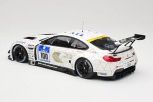 BMW M6 GT3 F13 #100 Schubert Motorsport J. Edwards / J. Klingmann 24h Nurburgring 2016 Minichamps 1:18 155162611 Metalas - nuotrauka 5 iš 6