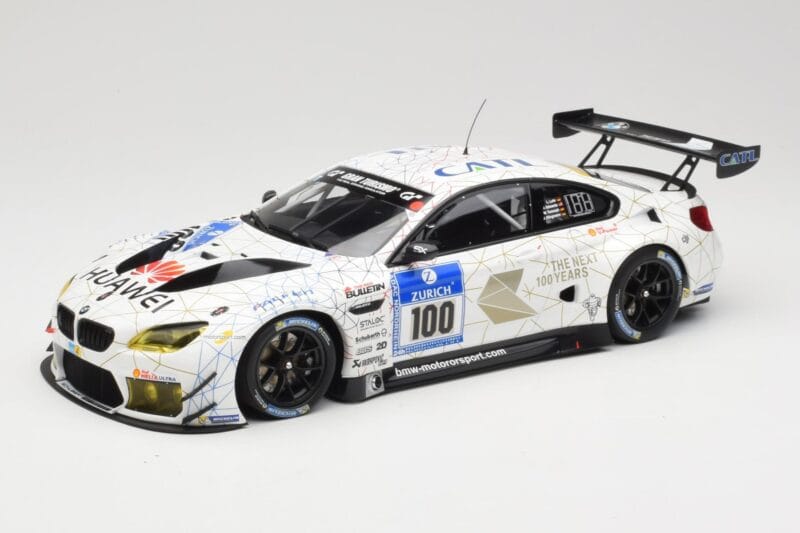 BMW M6 GT3 F13 #100 Schubert Motorsport J. Edwards / J. Klingmann 24h Nurburgring 2016 Minichamps 1:18 155162611 Metalas