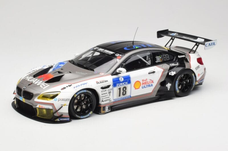 BMW M6 GT3 F13 #18 Schubert Motorsport A. Farfus / J. Krohn 24h Nurburgring 2016 Minichamps 1:18 155162618 Metalas