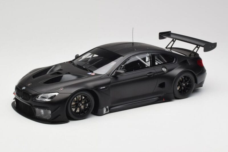 BMW M6 GT3 F13 Plain Body Version Matte Black Minichamps 1:18 155162610 Metalas
